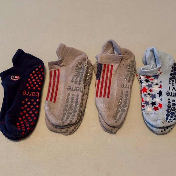 Pure Barre Accessories - Patriotic Pure Barre grippy socks Small